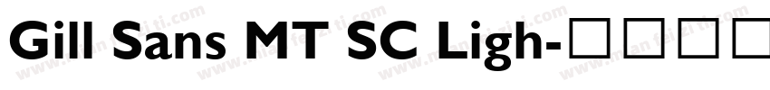 Gill Sans MT SC Ligh字体转换